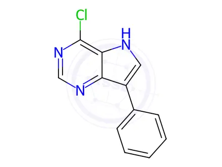 Chemical structure of 4-Chloro-7-phenyl-5H-pyrrolo[3,2-d]pyrimidine