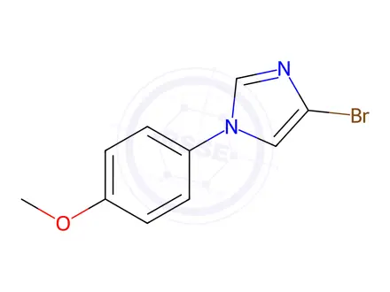 Chemical structure of 4-Bromo-1-(4-methoxyphenyl)-1H-imidazole