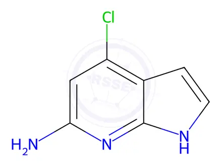 Chemical structure of 4-Chloro-1H-pyrrolo[2,3-b]pyridin-6-amine