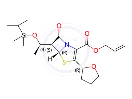 Chemical structure of Faropenem Sodium Impurity 23