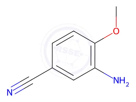 Chemical structure of 3-Amino-4-methoxybenzonitrile