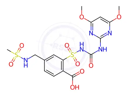 Chemical structure of Mesosulfuron