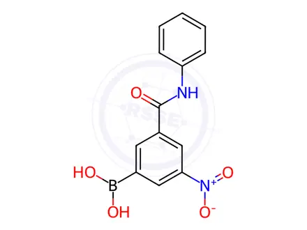 Chemical structure of (3-Nitro-5-(phenylcarbamoyl)phenyl)boronic acid