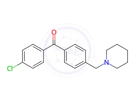 Chemical structure of (4-Chlorophenyl)(4-(piperidin-1-ylmethyl)phenyl)methanone