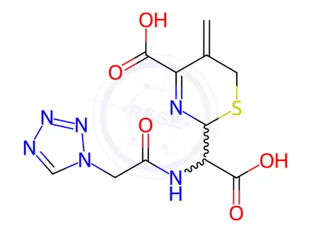 Chemical structure of Cefazolin Impurity EP-J