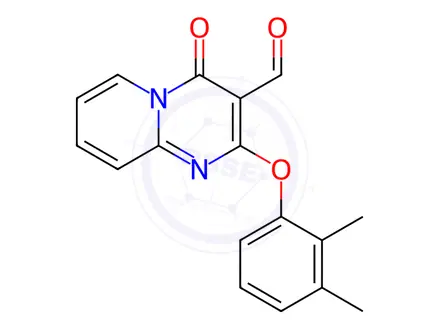 Chemical structure of 2-(2,3-Dimethylphenoxy)-4-oxo-4H-pyrido[1,2-a]pyrimidine-3-carbaldehyde
