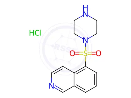Chemical structure of 1-(5-Isoquinolinesulfonyl)piperazine Hydrochloride