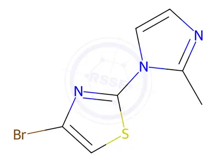 Chemical structure of 4-Bromo-2-(2-Methyl-1h-Imidazol-1-Yl)Thiazole