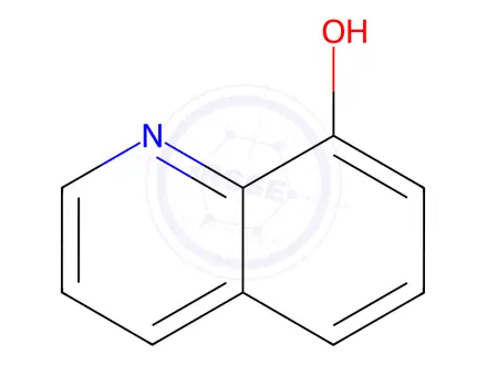 Chemical structure of 8-Hydroxyquinoline