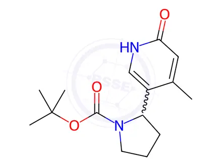 Chemical structure of tert-Butyl 2-(6-hydroxy-4-methylpyridin-3-yl)pyrrolidine-1-carboxylate