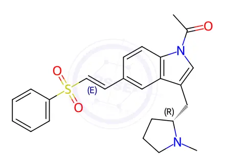 Chemical structure of N-Acetyl-dehydro-Eletriptan