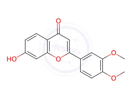 Chemical structure of 2-(3,4-DIMETHOXYPHENYL)-7-HYDROXY-4-CHROMANONE