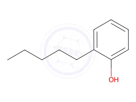 Chemical structure of o-pentylphenol