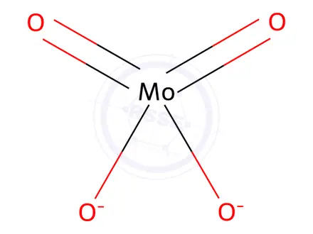 Chemical structure of Sodium molybdate