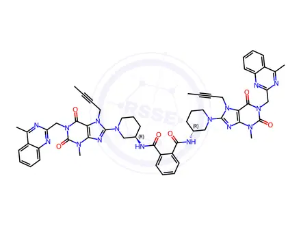 Chemical structure of Linagliptin Impurity 74