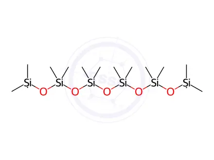 Chemical structure of 1,1,3,3,5,5,7,7,9,9,11,11-Dodecamethylhexasiloxane