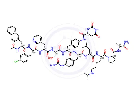 Chemical structure of Degarelix Acetate Hydrate
