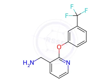 Chemical structure of {2-[3-(trifluoromethyl)phenoxy]pyridin-3-yl}methanamine