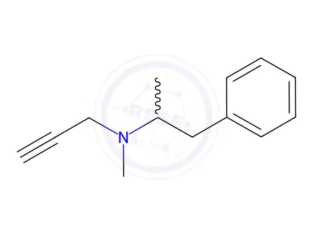 Chemical structure of Methyl(1-phenylpropan-2-yl)prop-2-yn-1-ylamine Hydrochloride