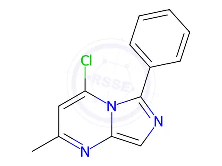 Chemical structure of 4-Chloro-2-methyl-6-phenylimidazo[1,5-a]pyrimidine