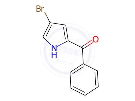 Chemical structure of 2-Benzoyl-4-bromo-1H-pyrrole