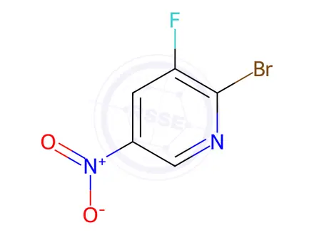 Chemical structure of 2-Bromo-3-fluoro-5-nitropyridine