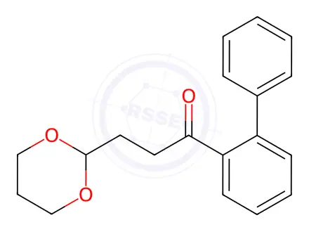 Chemical structure of 1-([1,1'-Biphenyl]-2-yl)-3-(1,3-dioxan-2-yl)propan-1-one