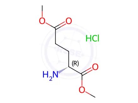 Chemical structure of Dimethyl D-Glutamate Hydrochloride