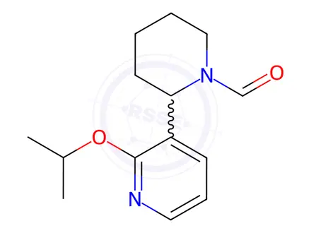 Chemical structure of 2-(2-Isopropoxypyridin-3-yl)piperidine-1-carbaldehyde