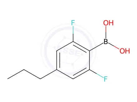 Chemical structure of (2,6-Difluoro-4-propylphenyl)boronic acid