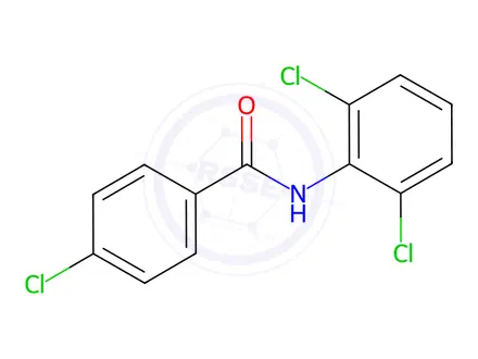 Chemical structure of 4-Chloro-N-(2,6-dichlorophenyl)benzaMide, 97%
