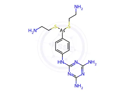 Chemical structure of Melarsomine dihydrochloride