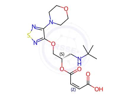 Chemical structure of Timolol Maleate-Impurity E (Maleate Salt)