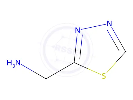 Chemical structure of 1,3,4-Thiadiazole-2-methanamine, hydrochloride (1:2)