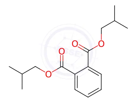 Chemical structure of Phthalic acid, bis-iso-butyl ester