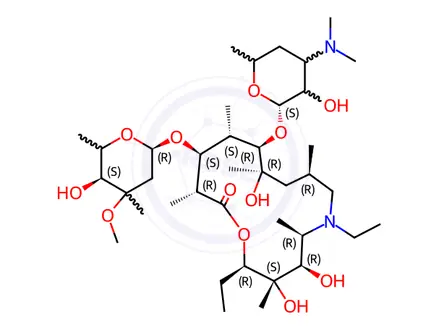 Chemical structure of Azithromycin impurity P