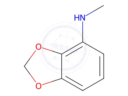 Chemical structure of Aniline, N-methyl-2,3-methylenedioxy-(6CI)