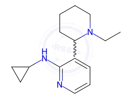 Chemical structure of N-Cyclopropyl-3-(1-ethylpiperidin-2-yl)pyridin-2-amine