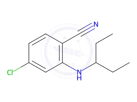 Chemical structure of 4-Chloro-2-(pentan-3-ylamino)benzonitrile