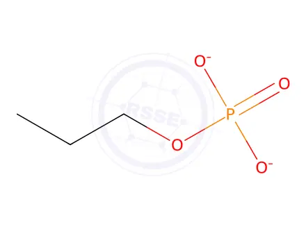 Chemical structure of Lithium Propyl Phosphate