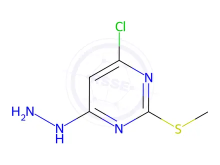 Chemical structure of 4-Chloro-6-hydrazinyl-2-(methylsulfanyl)pyrimidine