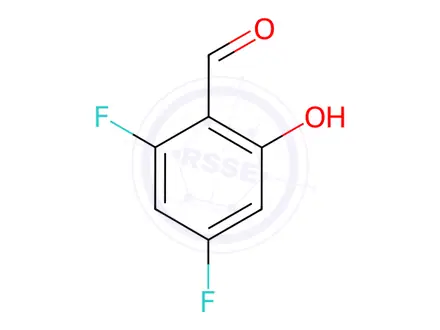 Chemical structure of Benzaldehyde, 2,4-difluoro-6-hydroxy-(9CI)