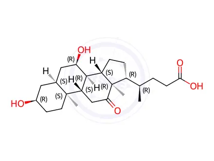 Chemical structure of Chenodeoxycholic Acid EP Impurity H