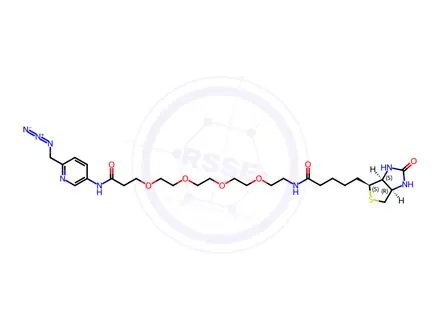 Chemical structure of Biotin-PEG4-Picolyl azide