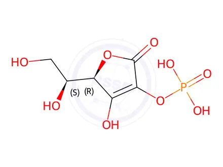 Chemical structure of L-Ascorbate-2-Monophosphate