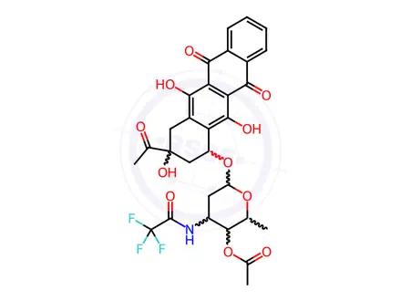 Chemical structure of Idarubicin TFA acetate