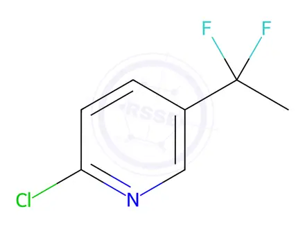 Chemical structure of 2-chloro-5-(1,1-difluoroethyl)pyridine