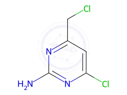 Chemical structure of 4-Chloro-6-(chloromethyl)pyrimidin-2-amine