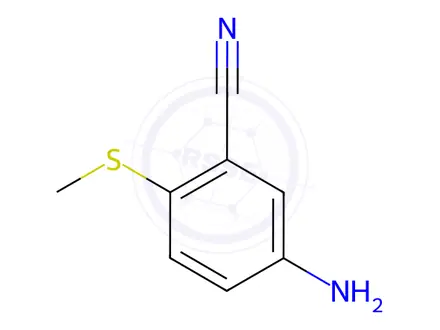 Chemical structure of 5-Amino-2-(methylsulfanyl)benzonitrile