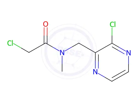 Chemical structure of 2-Chloro-N-((3-chloropyrazin-2-yl)methyl)-N-methylacetamide